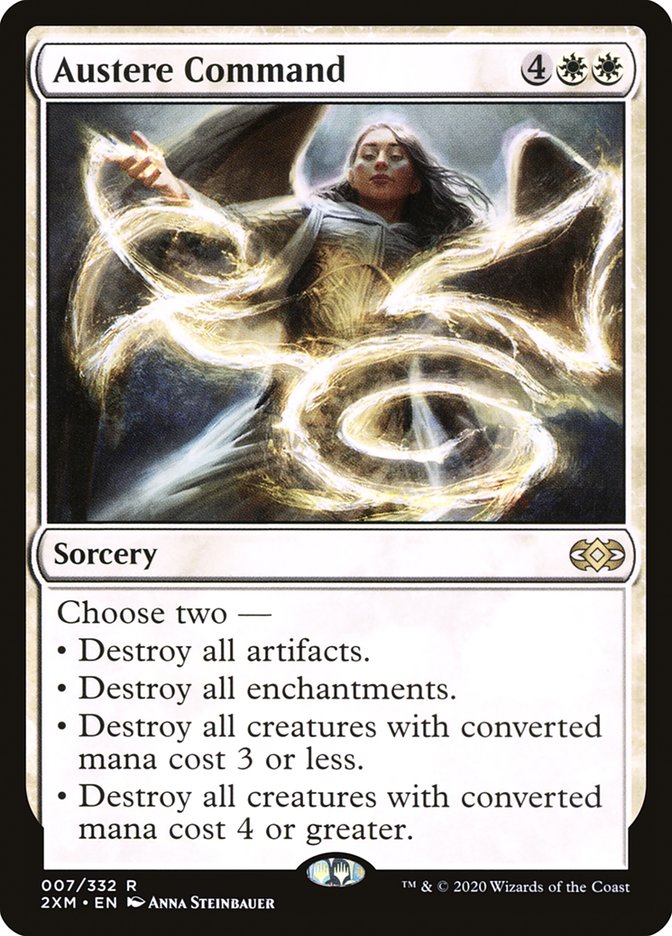 Austere Command [Double Masters] Magic: The Gathering