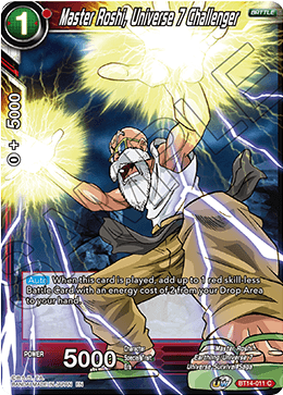 Master Roshi, Universe 7 Challenger (BT14-011) [Cross Spirits] Dragon Ball Super