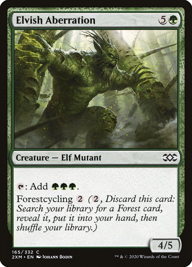 Elvish Aberration [Double Masters] Magic: The Gathering