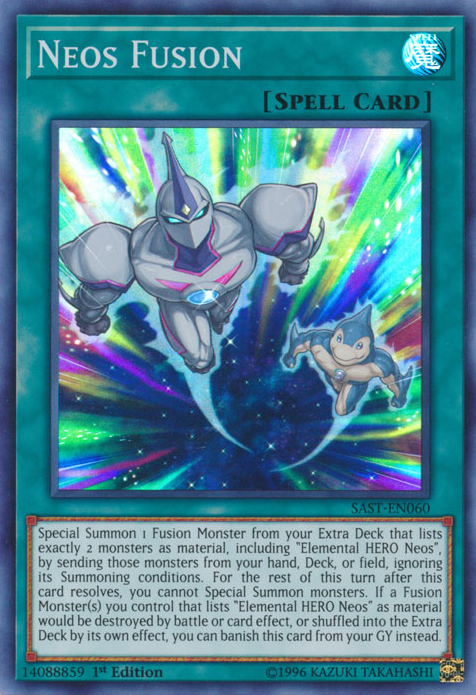 Neos Fusion [SAST-EN060] Super Rare Yu-Gi-Oh!