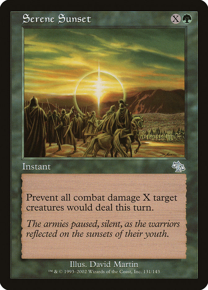 Serene Sunset [Judgment] Magic: The Gathering