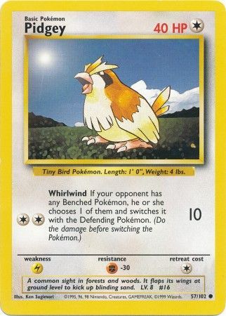 Pidgey (57/102) [Base Set Unlimited] Pokémon