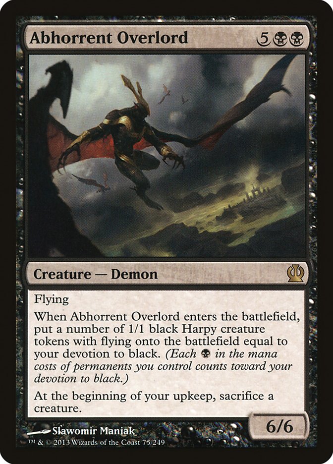 Abhorrent Overlord [Theros] Magic: The Gathering