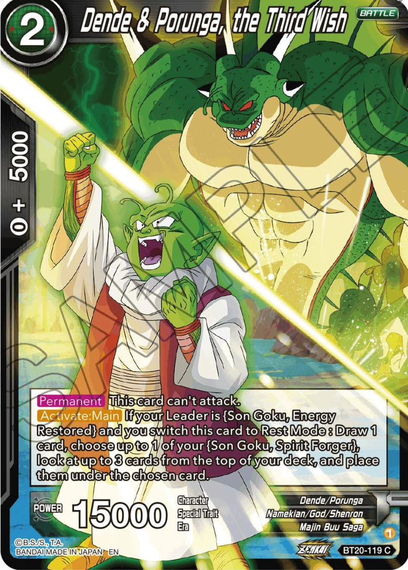 Dende & Porunga, the Third Wish (BT20-119) [Power Absorbed] Dragon Ball Super