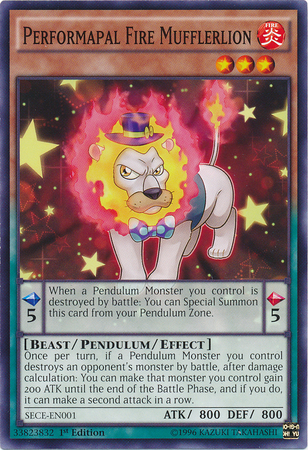 Performapal Fire Mufflerlion [SECE-EN001] Common Yu-Gi-Oh!