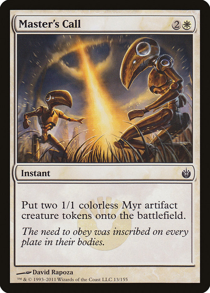 Master's Call [Mirrodin Besieged] Magic: The Gathering