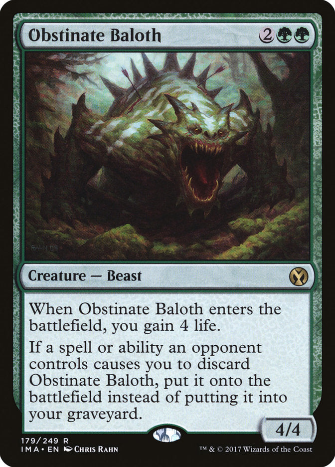 Obstinate Baloth [Iconic Masters] Magic: The Gathering