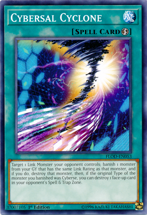 Cybersal Cyclone [FLOD-EN053] Common Yu-Gi-Oh!