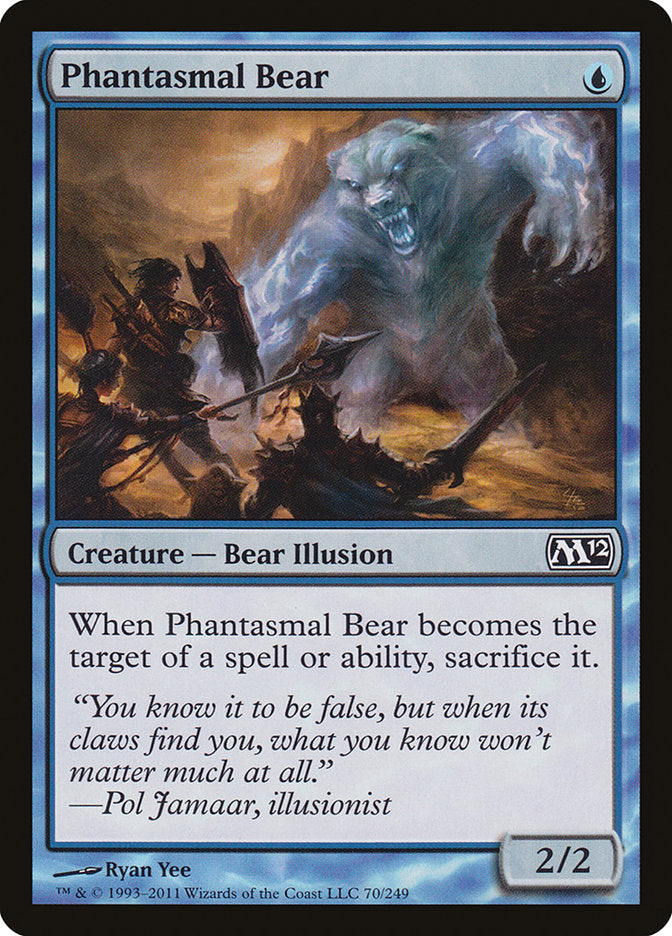 Phantasmal Bear [Magic 2012] Magic: The Gathering