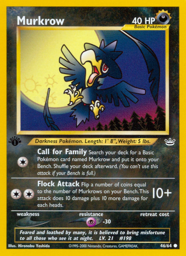 Murkrow (46/64) [Neo Revelation 1st Edition] Pokémon