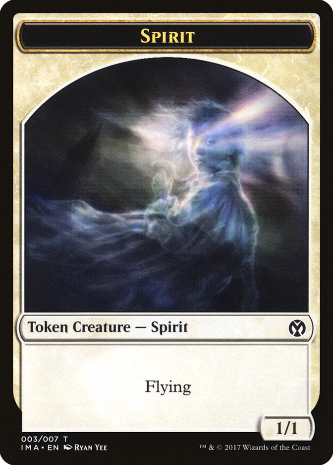 Spirit Token [Iconic Masters Tokens] Magic: The Gathering