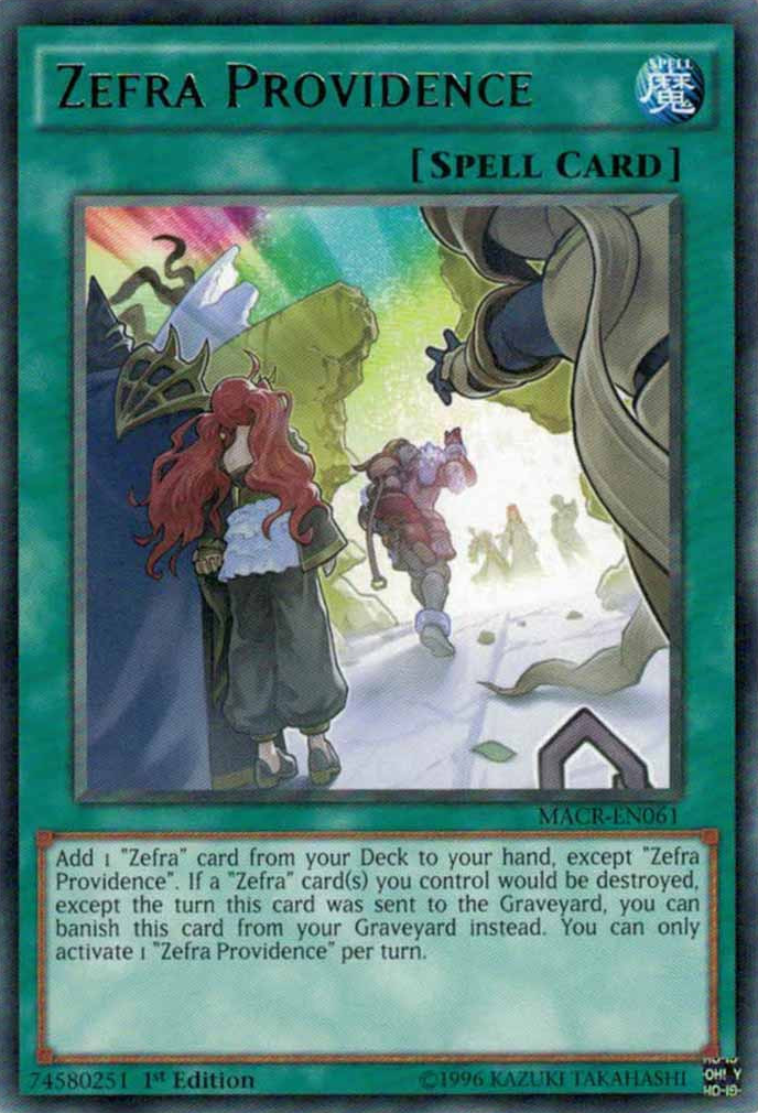 Zefra Providence [MACR-EN061] Rare Yu-Gi-Oh!