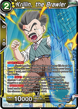 Krillin, the Brawler (BT14-105) [Cross Spirits] Dragon Ball Super