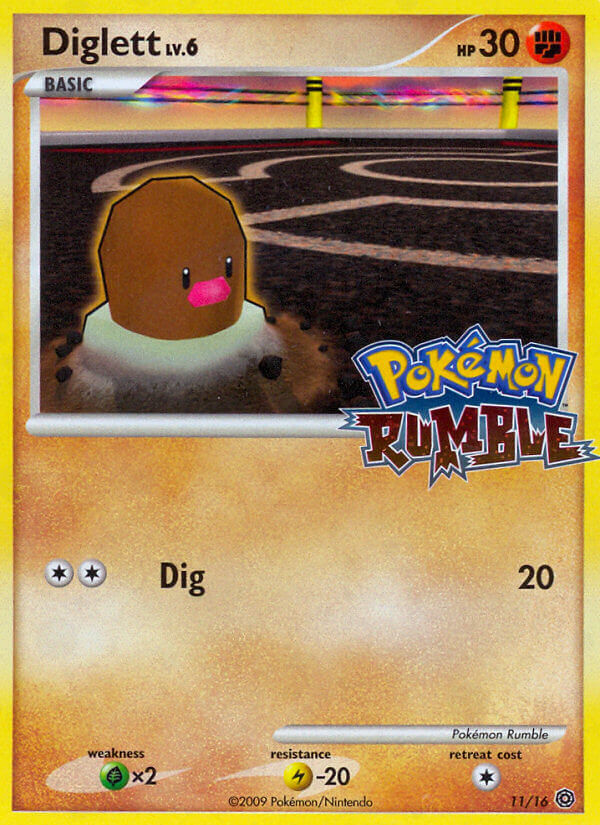 Diglett (11/16) [Pokémon Rumble] Pokémon