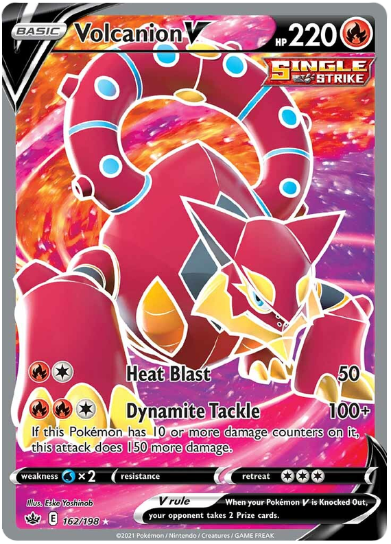 Volcanion V (162/198) [Sword & Shield: Chilling Reign] Pokémon