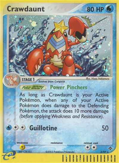 Crawdaunt (3/97) [EX: Dragon] Pokémon