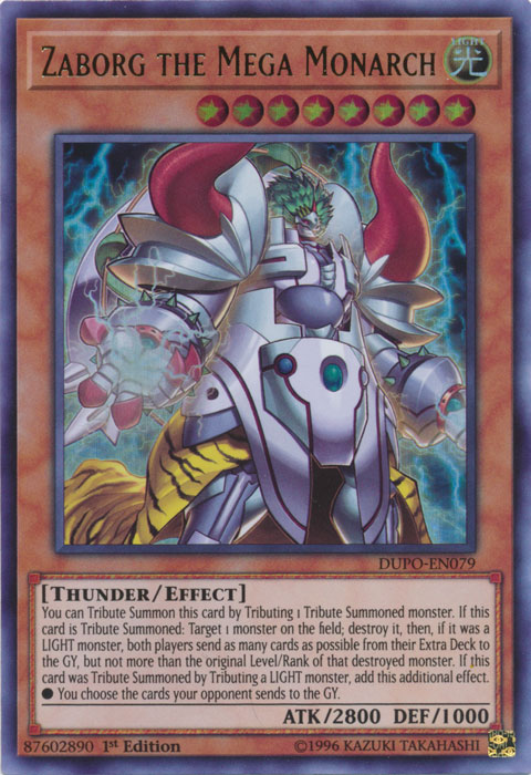 Zaborg the Mega Monarch [DUPO-EN079] Ultra Rare Yu-Gi-Oh!