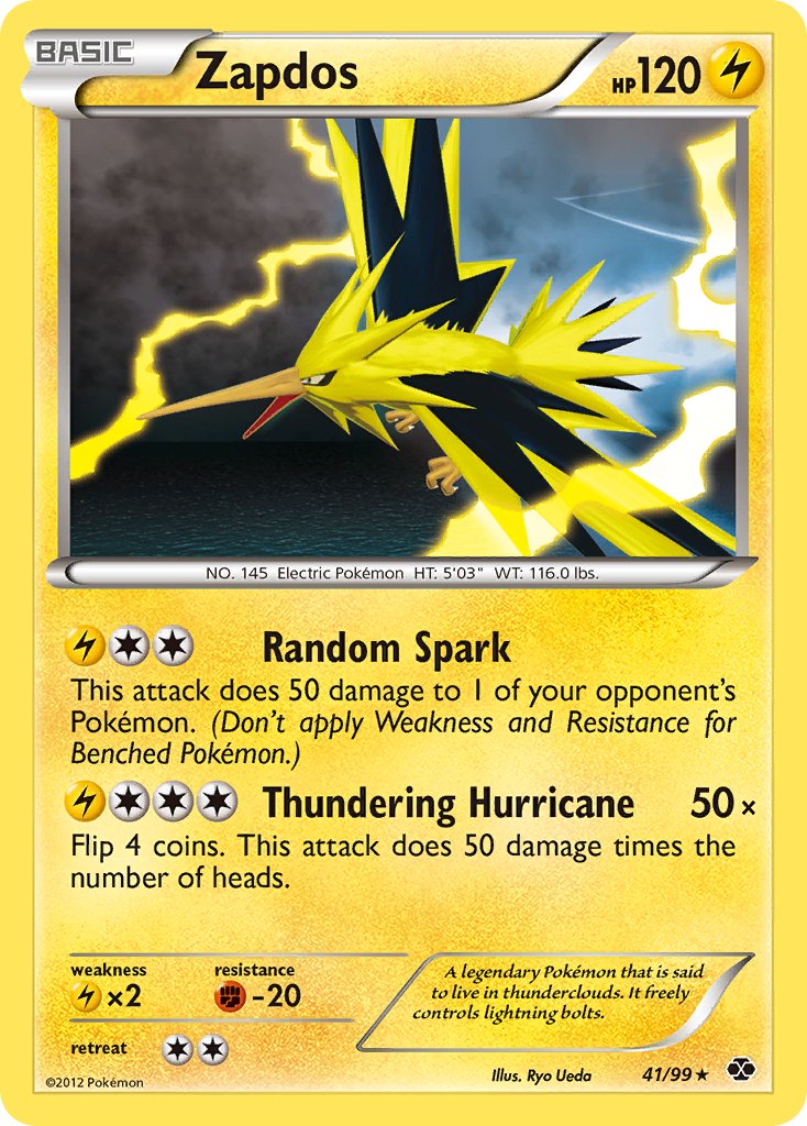 Zapdos (41/99) (Blister Exclusive) [Black & White: Next Destinies] Pokémon