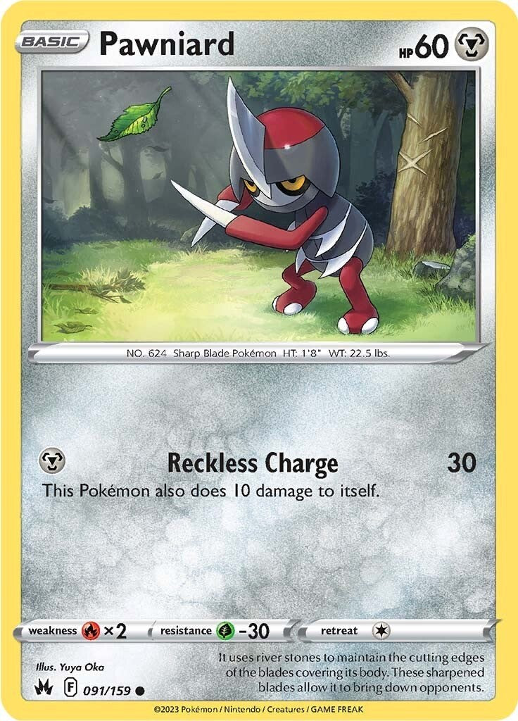 Pawniard (091/159) (91) [Sword & Shield: Crown Zenith] Pokémon
