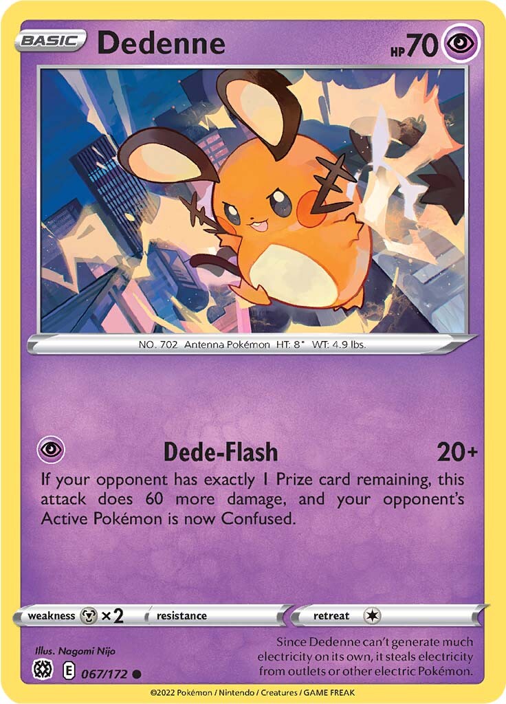 Dedenne (067/172) [Sword & Shield: Brilliant Stars] Pokémon