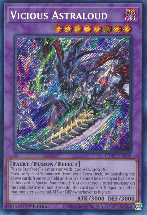 Vicious Astraloud [CYAC-EN036] Secret Rare Yu-Gi-Oh!