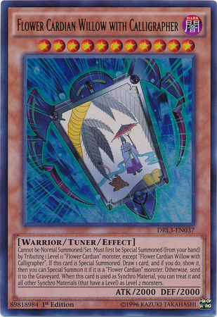 Flower Cardian Willow with Calligrapher [DRL3-EN037] Ultra Rare Yu-Gi-Oh!