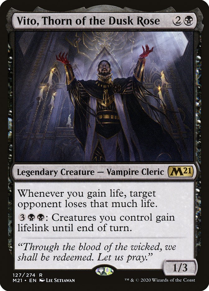 Vito, Thorn of the Dusk Rose [Core Set 2021] Magic: The Gathering