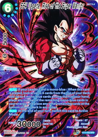 SS4 Vegeta, Rise of the Super Warrior (SPR) (BT11-052) [Vermilion Bloodline] Dragon Ball Super