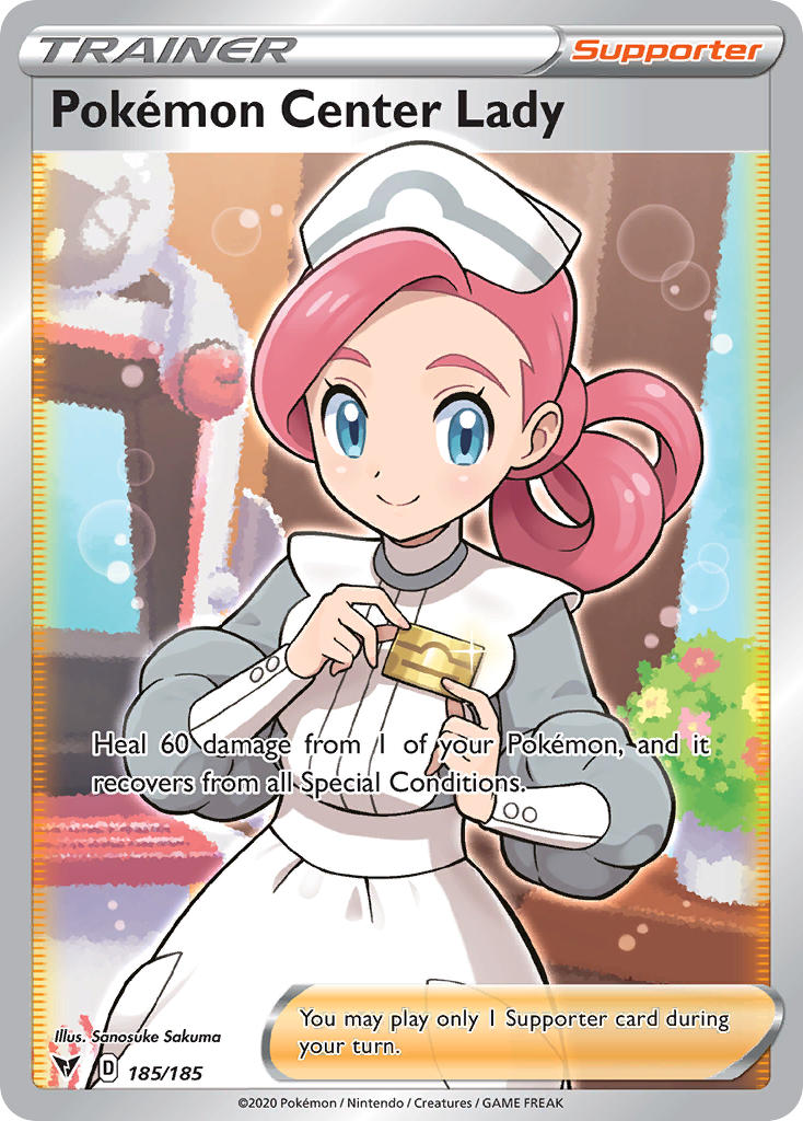Pokemon Center Lady (185/185) [Sword & Shield: Vivid Voltage] Pokémon