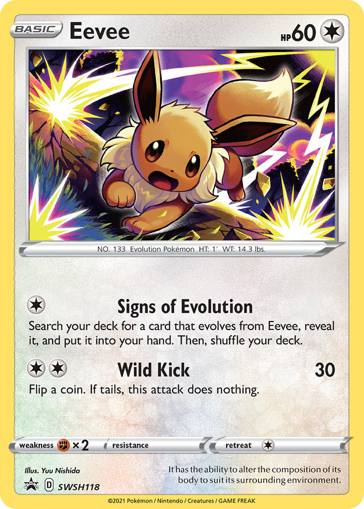 Eevee (SWSH118) [Sword & Shield: Black Star Promos] Pokémon