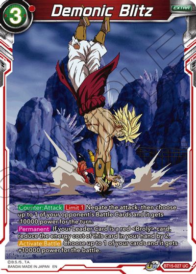 Demonic Blitz (BT15-027) [Saiyan Showdown] Dragon Ball Super