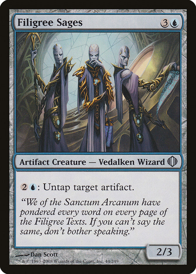 Filigree Sages [Shards of Alara] Magic: The Gathering