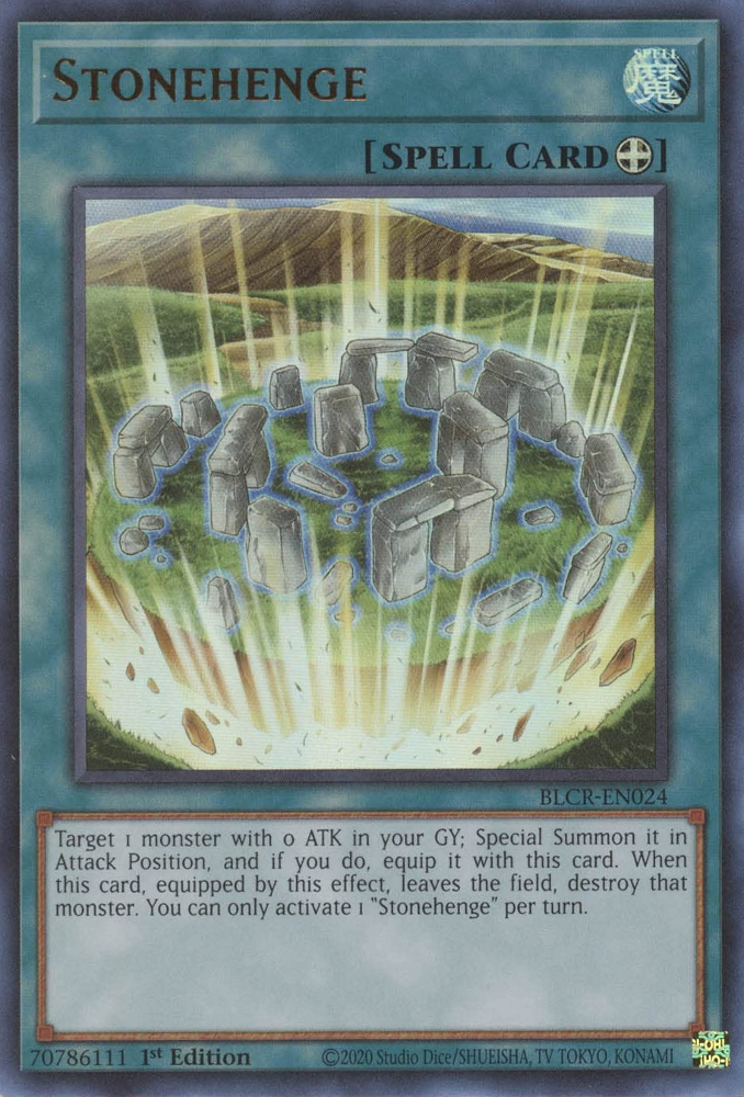 Stonehenge [BLCR-EN024] Ultra Rare Yu-Gi-Oh!