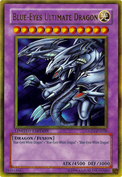 Blue-Eyes Ultimate Dragon [GLD1-EN028] Gold Rare Yu-Gi-Oh!