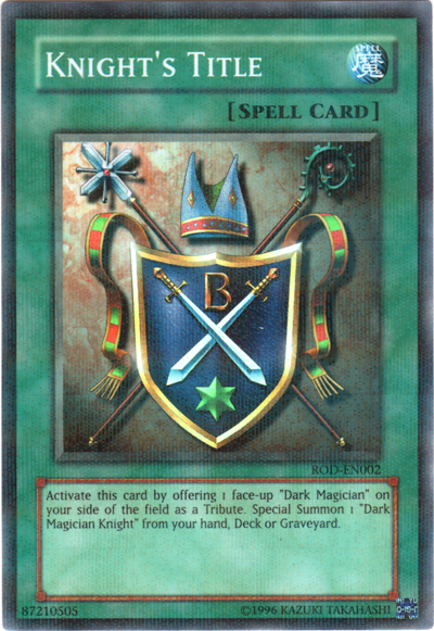 Knight's Title (Reshef of Destruction) [ROD-EN002] Super Rare Yu-Gi-Oh!