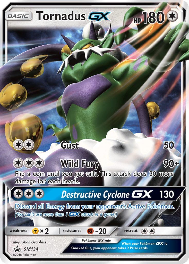 Tornadus GX (SM134) [Sun & Moon: Black Star Promos] Pokémon