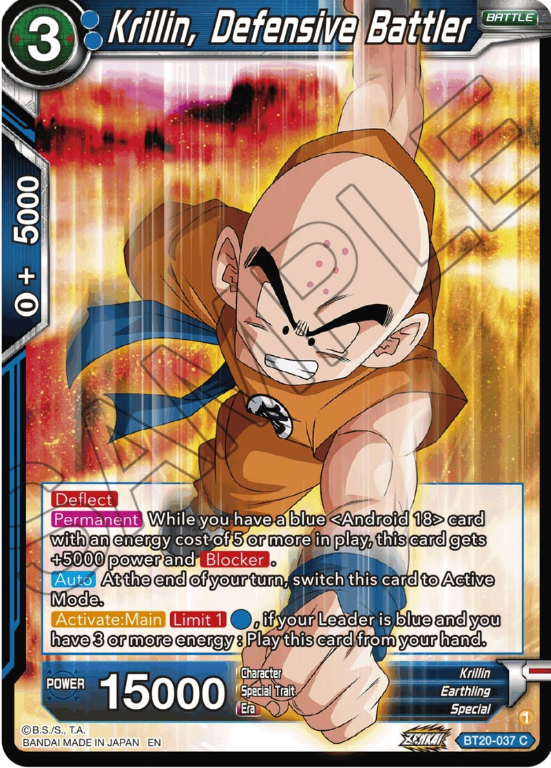 Krillin, Defensive Battler (BT20-037) [Power Absorbed] Dragon Ball Super