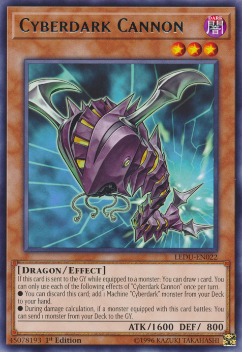 Cyberdark Cannon [LEDU-EN022] Rare Yu-Gi-Oh!