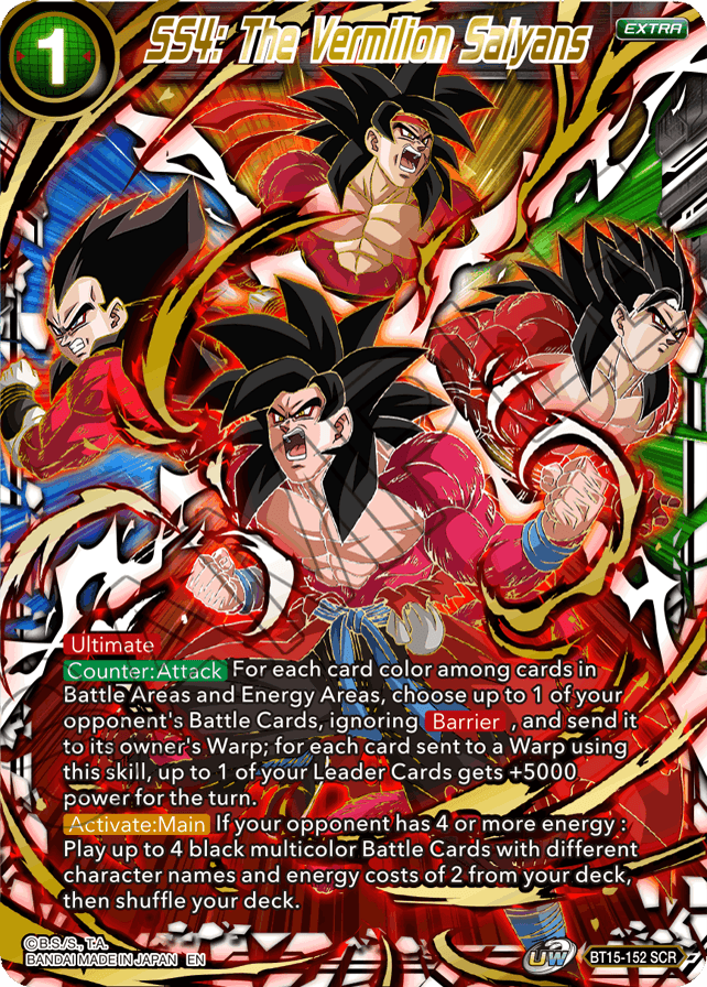 SS4: The Vermilion Saiyans (BT15-152) [Saiyan Showdown] Dragon Ball Super
