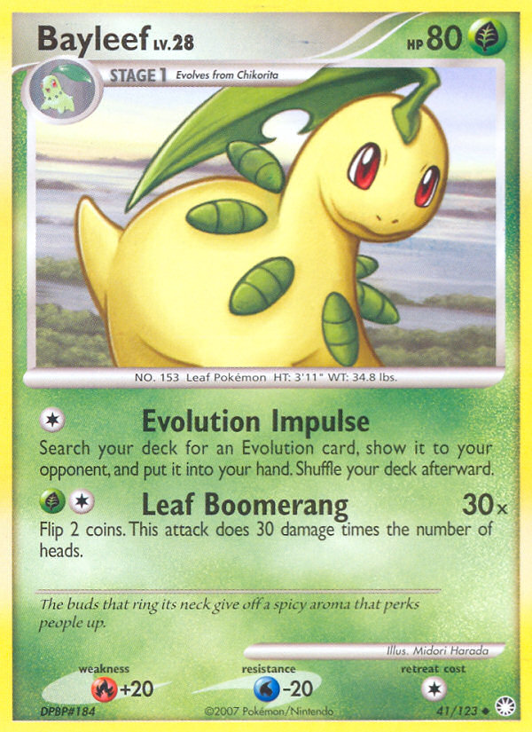 Bayleef (41/123) [Diamond & Pearl: Mysterious Treasures] Pokémon