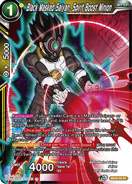 Black Masked Saiyan, Spirit Boost Minion (Starter Deck - Darkness Reborn) (SD16-05) [Cross Spirits] Dragon Ball Super