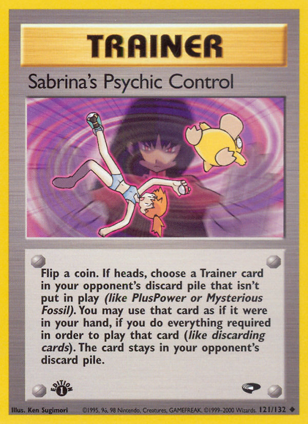 Sabrina's Psychic Control (121/132) [Gym Challenge 1st Edition] Pokémon