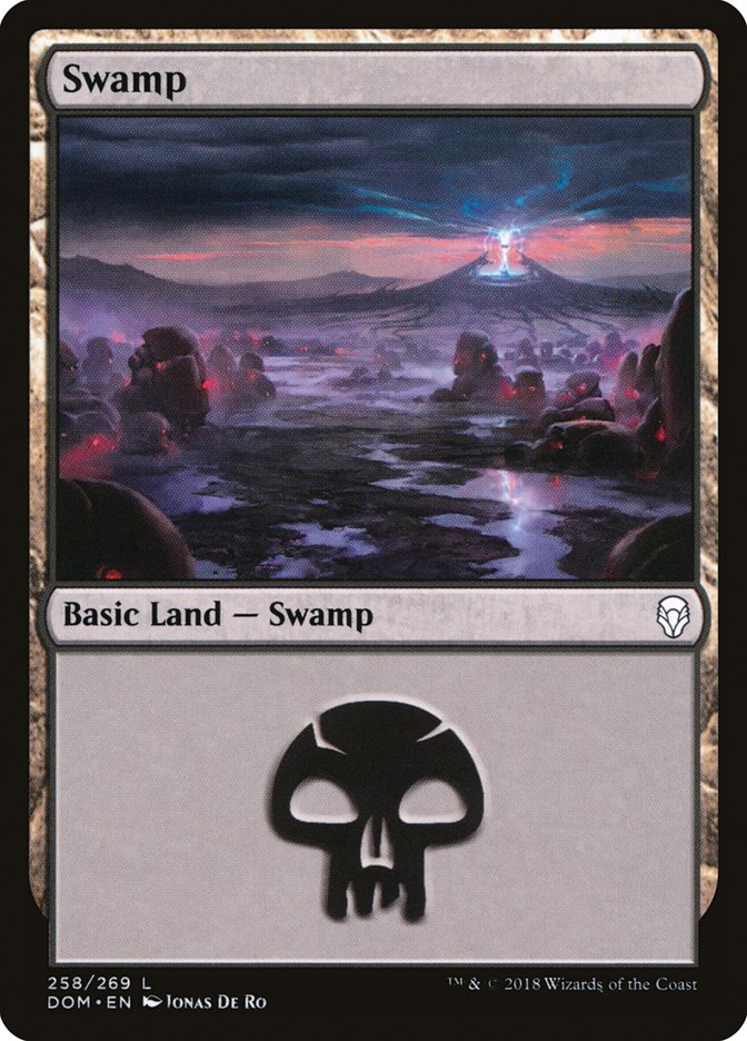 Swamp (258) [Dominaria] Magic: The Gathering