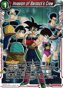 Invasion of Bardock's Crew (Rare) (BT13-027) [Supreme Rivalry] Dragon Ball Super