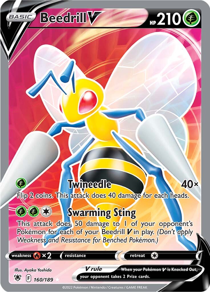 Beedrill V (160/189) [Sword & Shield: Astral Radiance] Pokémon