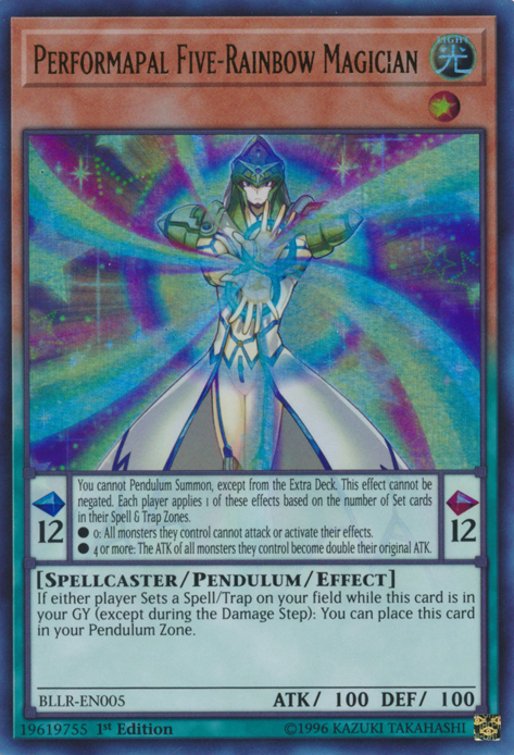 Performapal Five-Rainbow Magician [BLLR-EN005] Ultra Rare Yu-Gi-Oh!