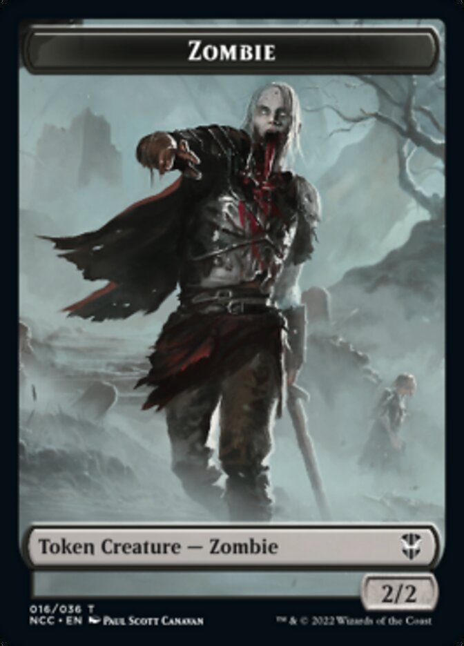 Zombie // Drake Double-Sided Token [Streets of New Capenna Commander Tokens] Magic: The Gathering