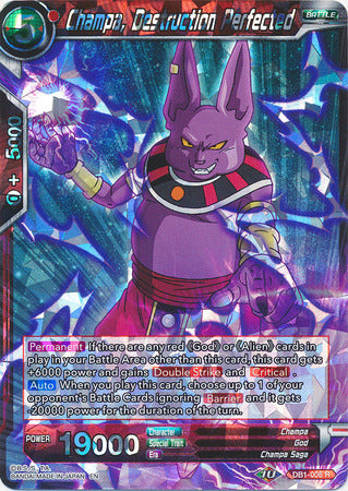 Champa, Destruction Perfected (DB1-006) [Dragon Brawl] Dragon Ball Super