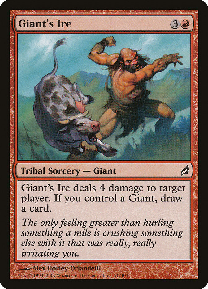 Giant's Ire [Lorwyn] Magic: The Gathering