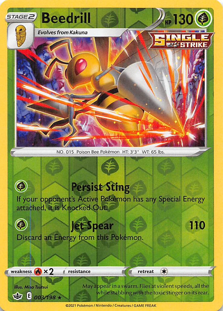 Beedrill (003/198) [Sword & Shield: Chilling Reign] Pokémon